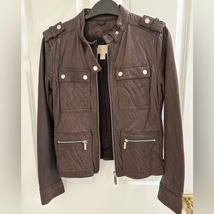 MICHAEL Michael Kors - Brown Leather Jacket - Women’s S